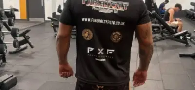 Andrew "the Spartan" Anthony working hard